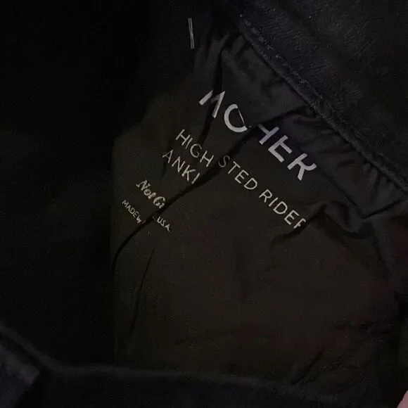 MOTHER the high waisted rider ankle jeans in not guilty size 25